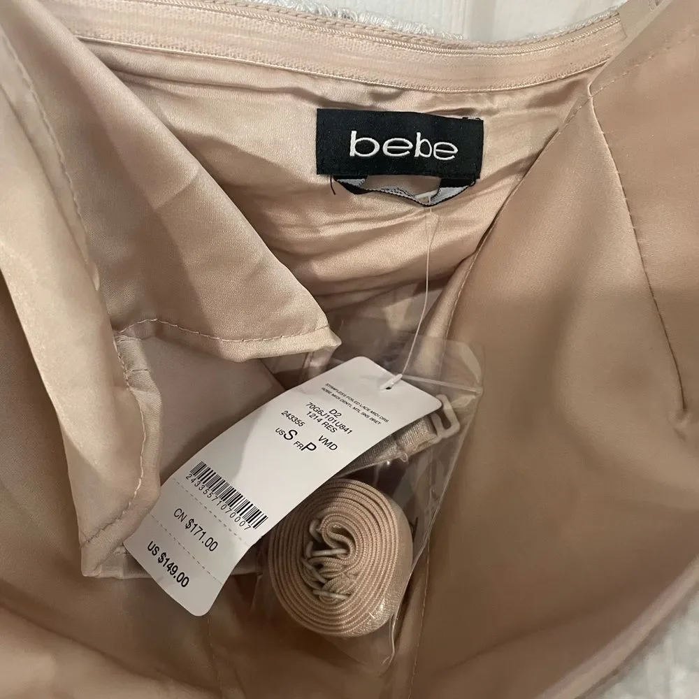 bebe strapless sweetheart